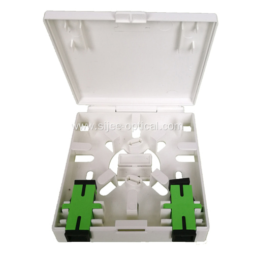 2 port FTTH Box Fiber Optic Socket Panel